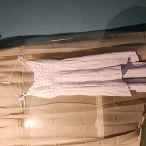 White high-low dress